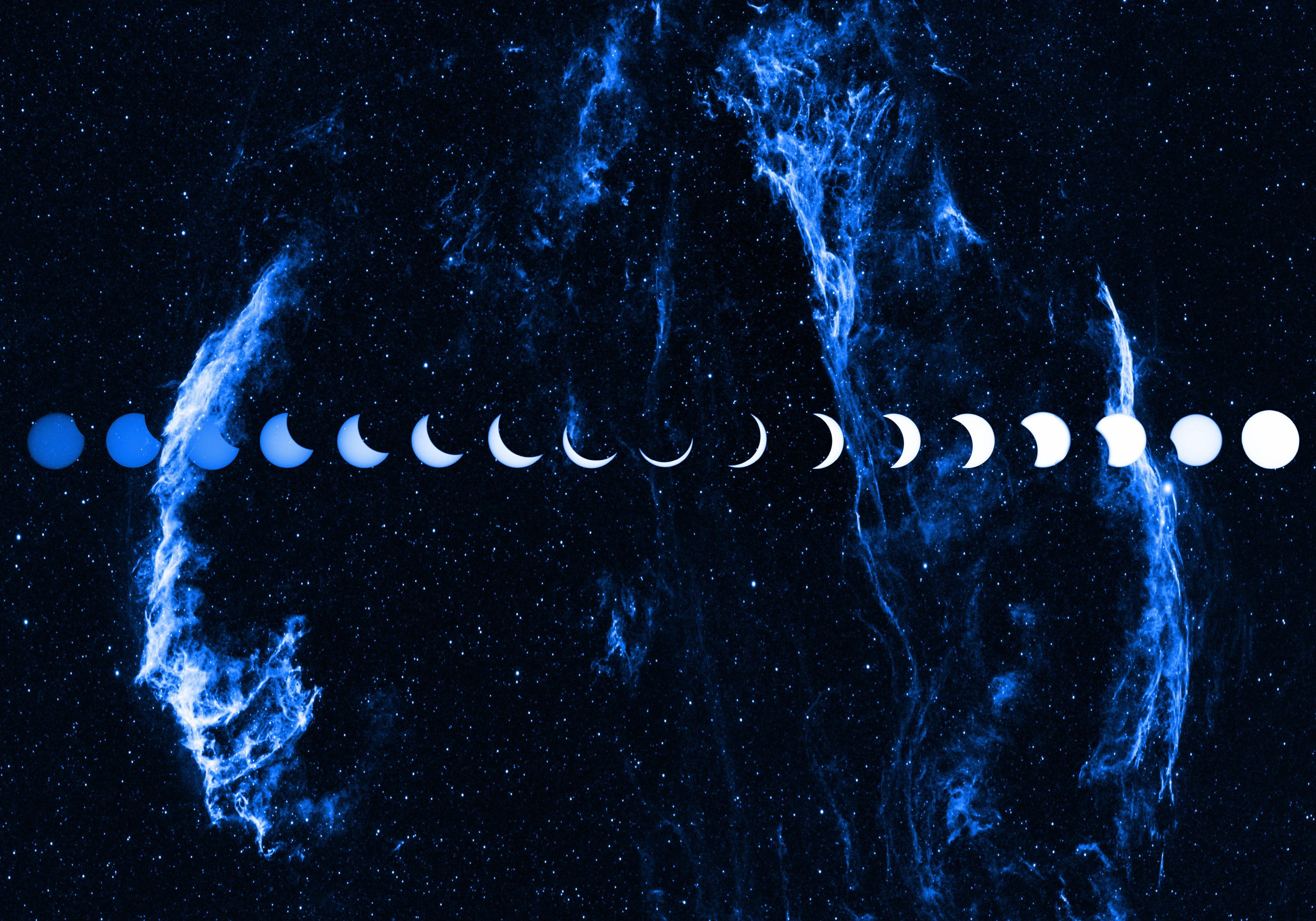 Cyanotype Shirt Solar Eclipse Edition